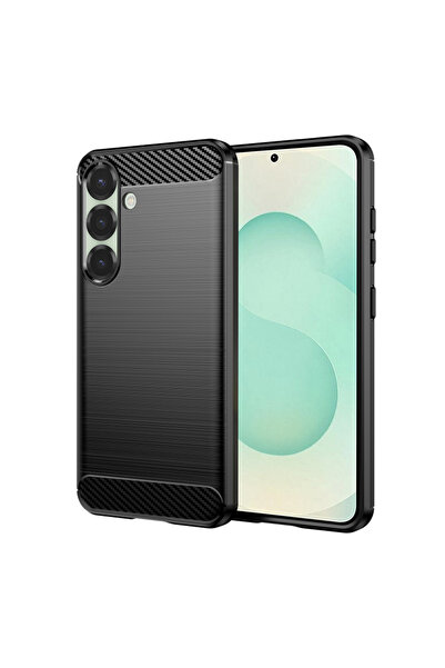 DAMUR Husa Carbon Samsung Galaxy S25 Plus, Silicon TPU Durabil, Grip Anti-Alu...