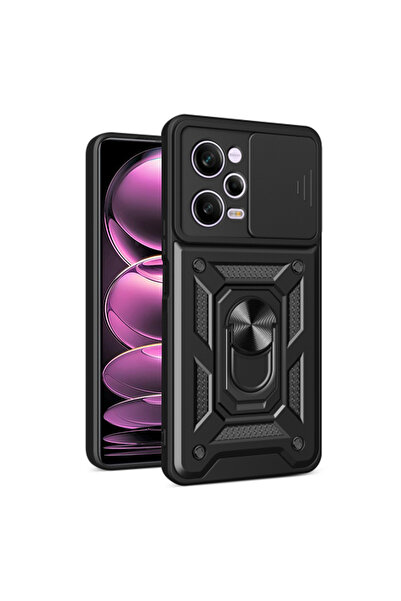 DAMUR Husa Armor CamShield Ring Xiaomi Redmi Note 12 Pro 5G / Poco X5 Pro, Cl...