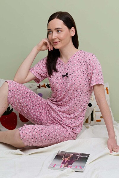 Fulla Moda Σετ πιτζάμας plus size - Ροζ - Πρότυπο