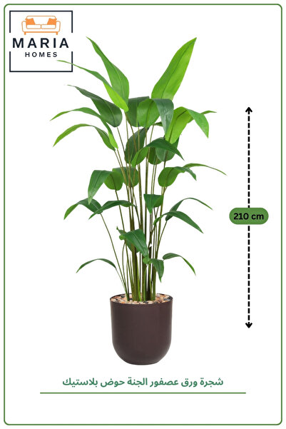 MARIA HOMES Artificial Bird of Paradise Plant 180 cm with Pot – Indoor Decora...