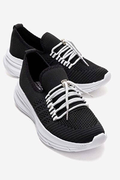 CCWAY AYAKKABI Γυναικεία παπούτσια casual με πόρπες και δετά πλεκτά στοιχεία ...