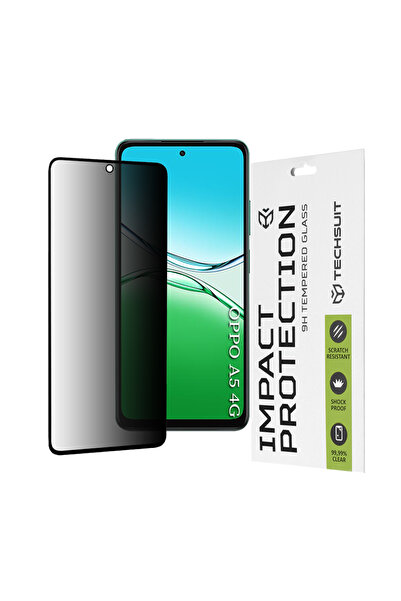 Evolium Folie Privacy pentru Oppo A5 4G si Oppo A5 5G, Full Glue, Anti-Soc, d...