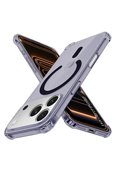 Techsuit Husă pentru iPhone 17 Pro Max, din silicon transparent, rezistentă l...