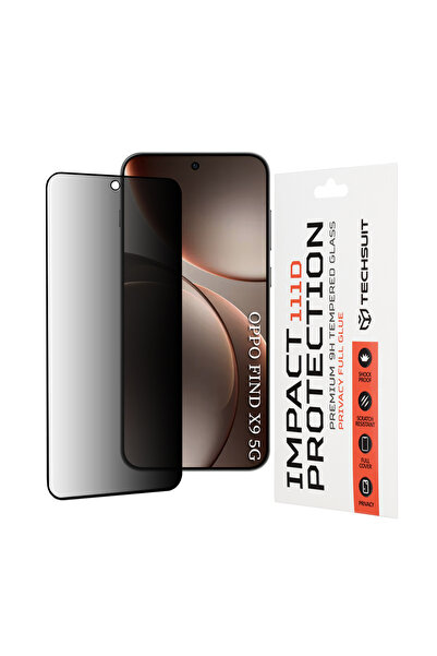 Techsuit Folie protectie pentru Oppo Find X9, Transparenta;Privacy;Antisoc;Fu...