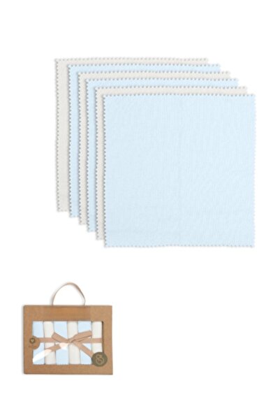 My Reality Fashion Κουτί με 6 χτενισμένα βαμβακερά μαντηλάκια 20x20 90161 Εκρ...