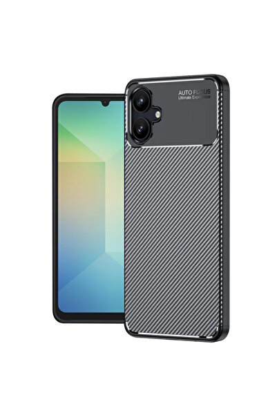 Techsuit Husa pentru Samsung Galaxy A06 4G, CarbonFiber, protectie antisoc, n...