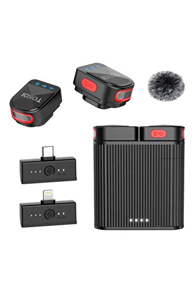 BYZ TOKQI H01 Mini Wireless Lavalier Microphone with Noise Reduction & Chargi...