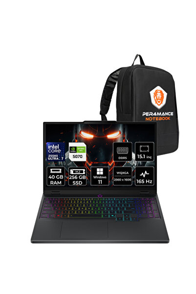 LENOVO Legion 5 Ultra 7 255HX 40GB 256GB SSD RTX5070/8GB 115W 15.1" QHD+ OLED...