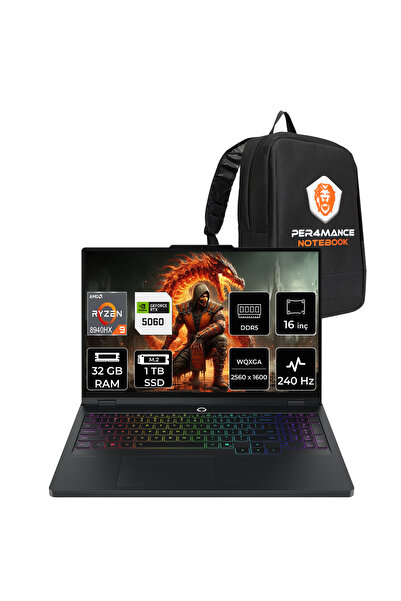 LENOVO Legion Pro 5 R9 8940HX 32GB 1TB SSD RTX5060/8GB 115W 16" QHD+ 240Hz FD...