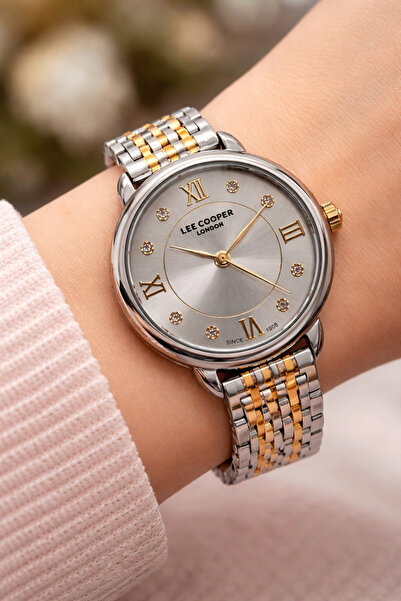 Lee Cooper Women's Wristwatch Double Color White Dial Suitable for Daily Use