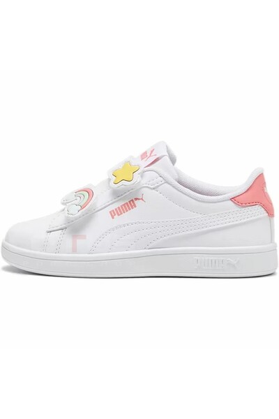 Puma Παιδικά παπούτσια White Smash 3.0 Badges V Ps Sports & Casual Shoes 3972...