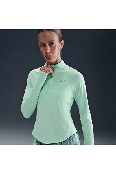 Nike Tempo Swoosh Dri-FIT HZ Top Kadın Yeşil Sweatshirt(yousport)
