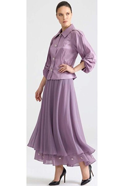 CLIO Chiffon Skirt and Jacket Set