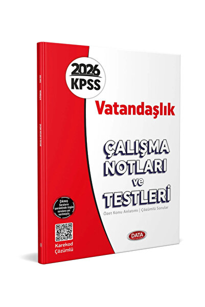 Bi bigelio Data 2026 KPSS Vatandaşlık Çalışma Notları ve Testleri Data Yayınları