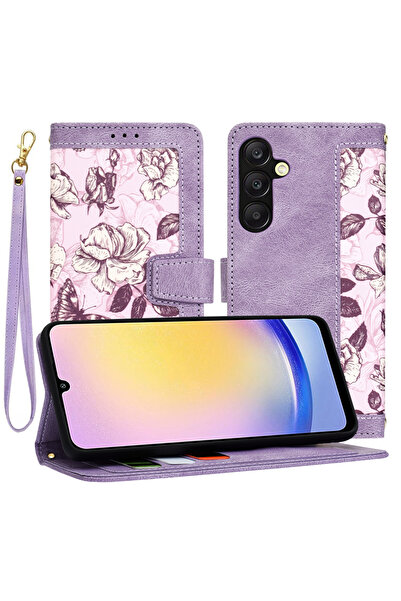Techsuit Husa pentru Samsung Galaxy A25 5G, FlipCraft, protectie antisoc, mov