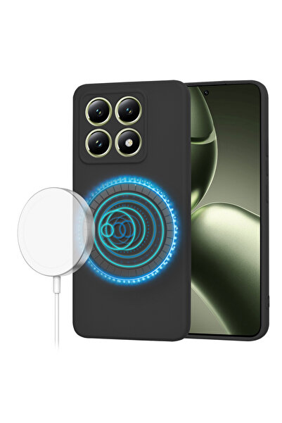 Techsuit Husa pentru Xiaomi 14T, SoftFlex MagSafe, protectie antisoc, negru