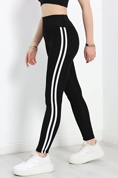 Negiysemmoda 4- Double Stripe High Waist Lycra Diving Tights