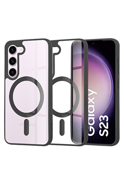 Stef's Cat Θήκη για Samsung Galaxy S23, Γάτα του Στεφ, MagSafe Pro, μαύρο