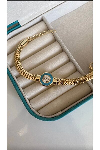Mimoza Accessories Mavi Taş Halka Bileklik