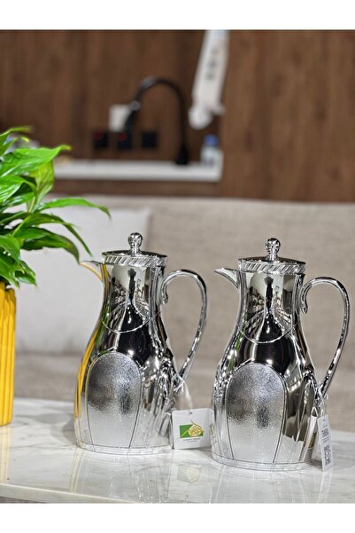 sahal aloula Coffee Pot - Silver-colored - 2