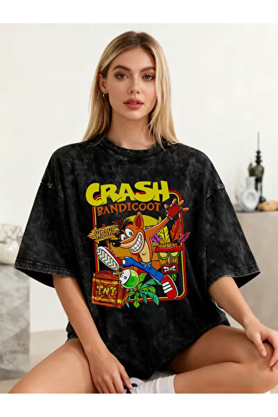 ZEMLİYA Premium Πλυμένο Μακρύ Μπλουζάκι