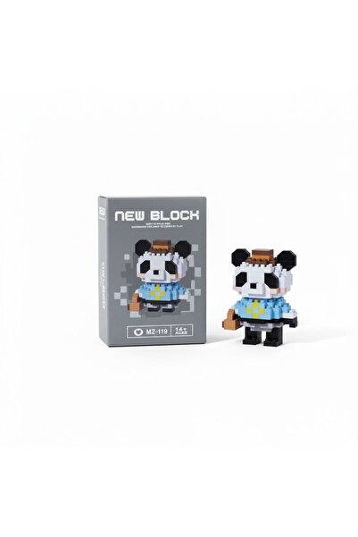 MEGOLA STORE Panda Figür Blok Lego Oyuncak – Nano Mini Yapı Seti MZ-119 Dekor...