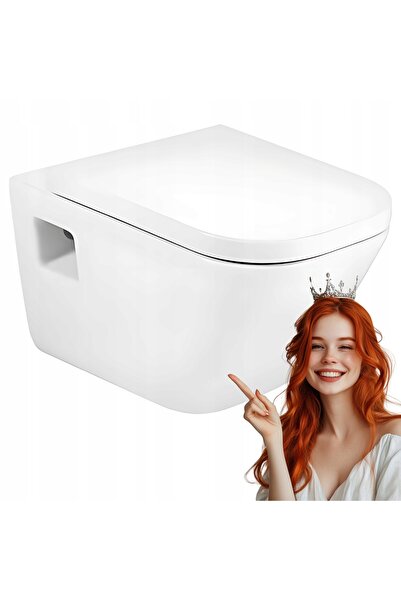 MKW Capac WC, pentru ROCA GAP, cu închidere lentă și demontare rapidă, Duropl...