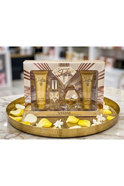 V.V LOVE Σετ Δώρου Περιποίησης Σώματος για Γυναίκες - Ω ντε Παρφούμ, Σπρέι Σώ...