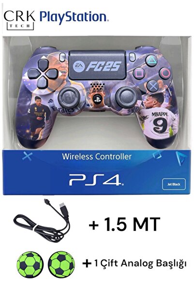 CRK TECH Playstation 4 DualShock Yeni Nesil V2 Yenilenmiş Gamepad + 1.5 MT Şa...