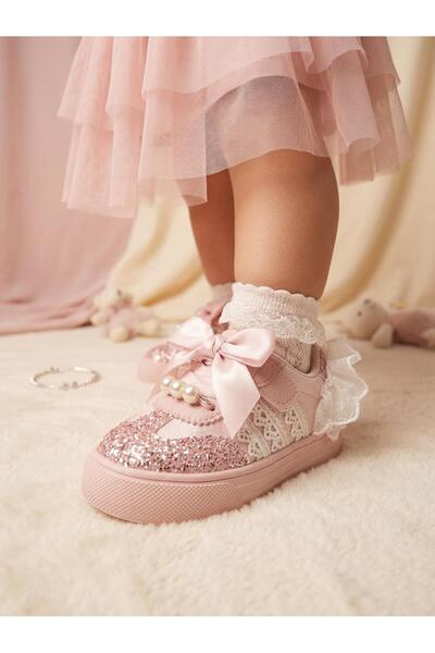 Marco Kids 26Y859 Παπούτσια Sneaker για κοριτσάκια από γκλίτερ τούλι με Velcr...