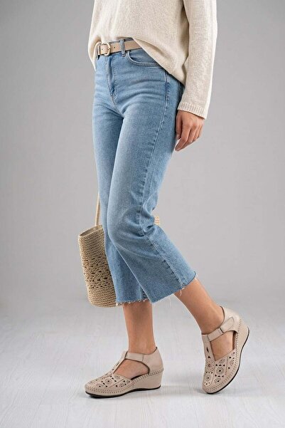 Ayakkabı Fuarı Πέδιλα - Μπεζ - Casual