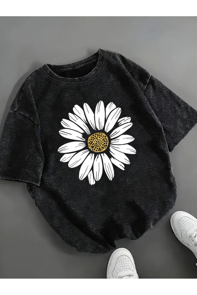 ZEMLİYA Premium Πλυμένο Μακρύ Μπλουζάκι