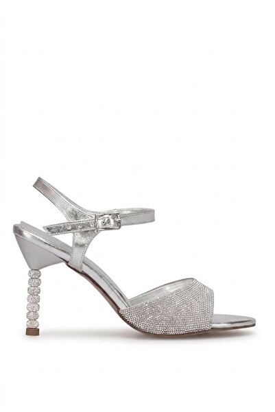 Ayakkabı Fuarı Γόβες με ψηλό τακούνι - Ασημί - Μεσαία τακούνια (5-9 cm)