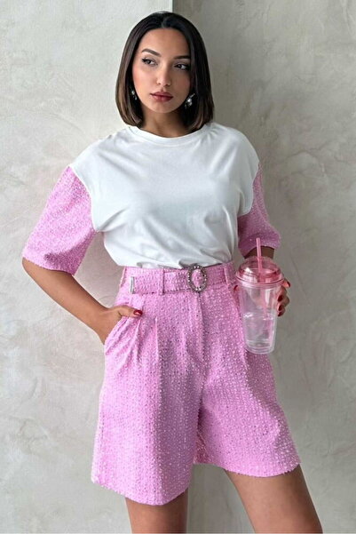 Caddebostan Moda T-Shirt - Ροζ - Oversize