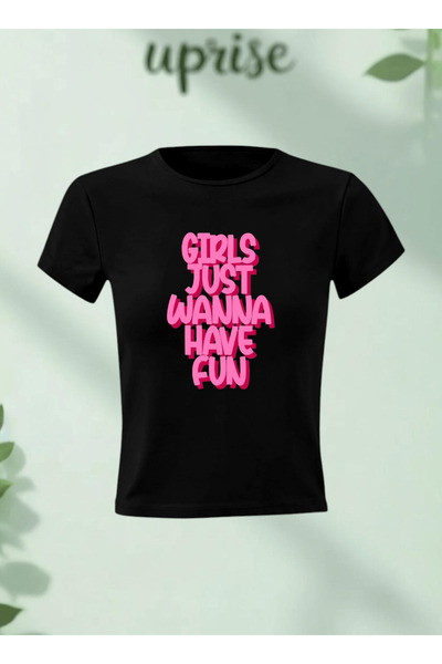 Vordevia T-Shirt - Μαύρο - Crop