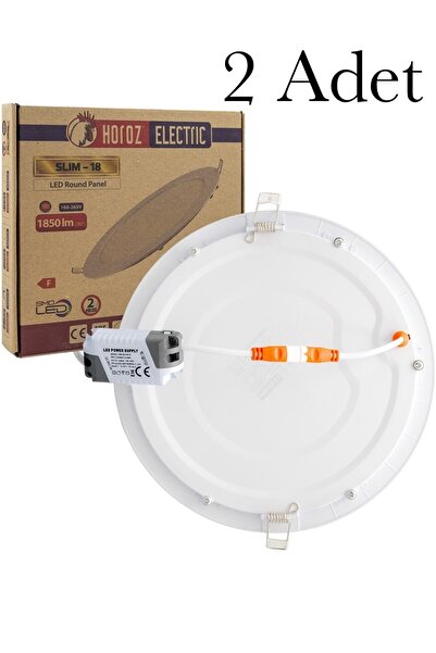 Mons 2 Adet Horoz Slim 18 Sıvaaltı Led Armatür 6400 K 1850 Lm SMD Led