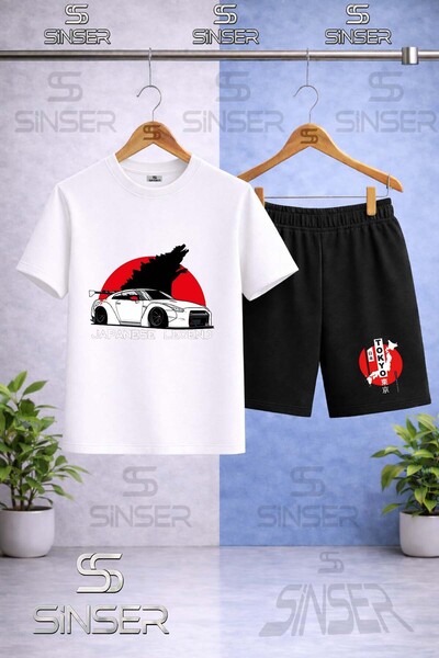 SS SİNSER Children's Car Tokyo Byz Japenes Writing Printed Crew Neck T-Shirt ...