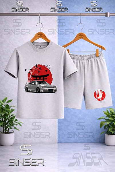 SS SİNSER Children's Car Tokyo Red Circle Onunde Printed Crew Neck T-Shirt - ...