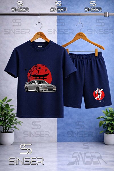 SS SİNSER Children's Car Tokyo Red Circle Onunde Printed Crew Neck T-Shirt - ...