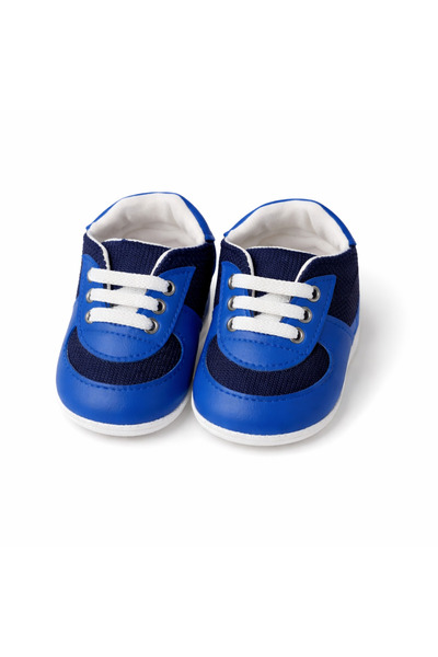 Bebelul Adidași albaștri, confortabili și flexibili, pentru băieți, marca Pat...