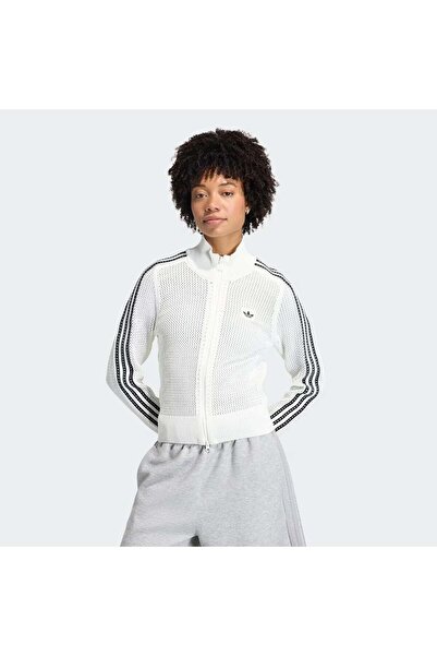 adidas Knitted Crochet Firebird Kadın Sweatshirt