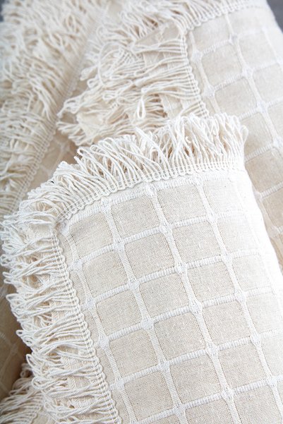 miss linda home collection 73112 100% Cotton Buldan Handwork Largest Size Seating Group Set 350 Piece Set (3+3+1+1)