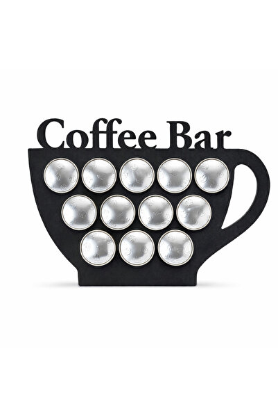 ERGEÇ TASARIM Coffee Bar Kapsül Kahve Standı – 27x18 cm MDF Nespresso Uyumlu ...