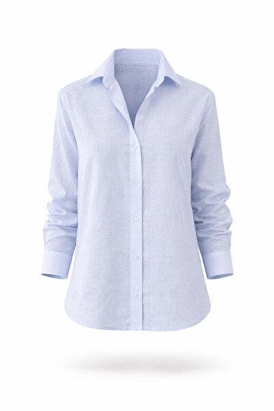 5in1Canpolat Πουκάμισο - Μπλε - Κανονική εφαρμογή