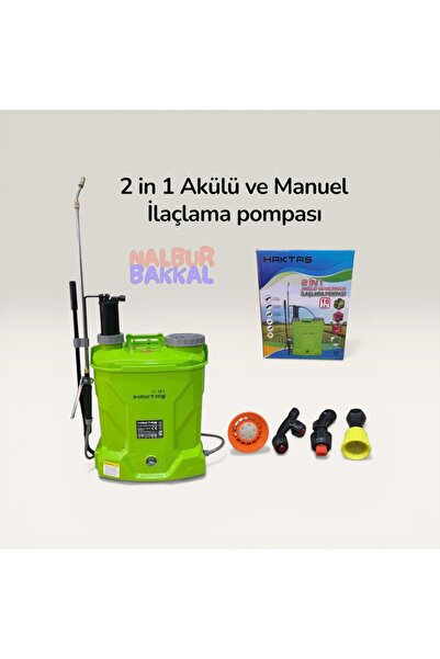 Nalbur Bakkal HAKTAŞ 16 Lt Akülü Ve Manuel İlaçlama Pompası