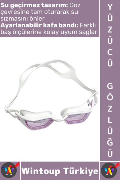 Wintoup # نظارات سباحة للكبار والأطفال مقاومة للماء ومضادة للضباب، نظارات سبا...
