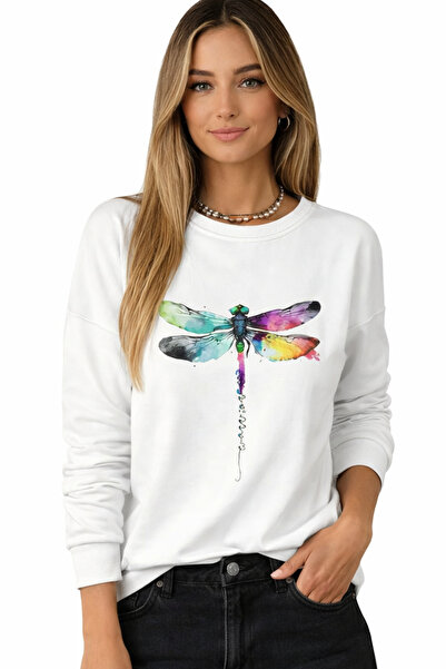Trend Mixs Women's Printed Oversize Sweatshirt Crew Neck Long Sleeve Casual C...
