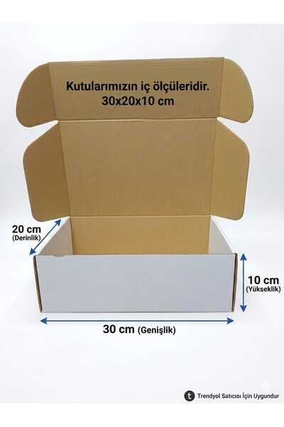 ArzuDesign 30X20X10 Kalın Gramajlı Kutu-50 adet- E Ticaret Kargo Kutusu