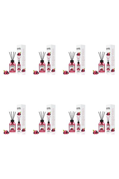 Eyfel Set 8x Odorizant de camera cu bete Eyfel, Fructe de padure, 120 ml
