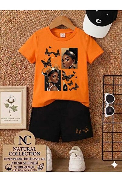 Nice Clothes Σετ δύο τεμαχίων - Πορτοκαλί - Σύντομο